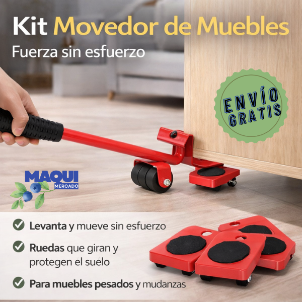 Kit Movedor de Muebles con Palanca